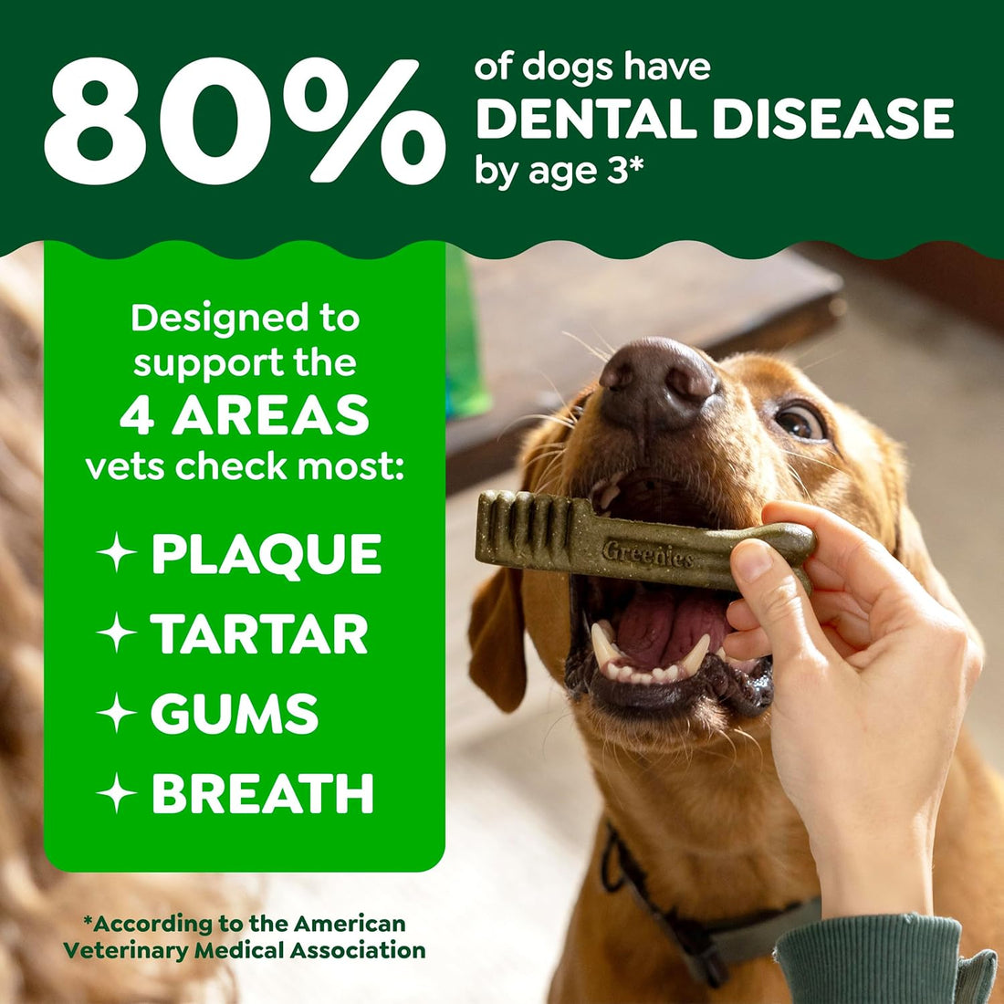 Greenies Teenie Original Natural Dental Dog Treats, Chicken, 22 Count