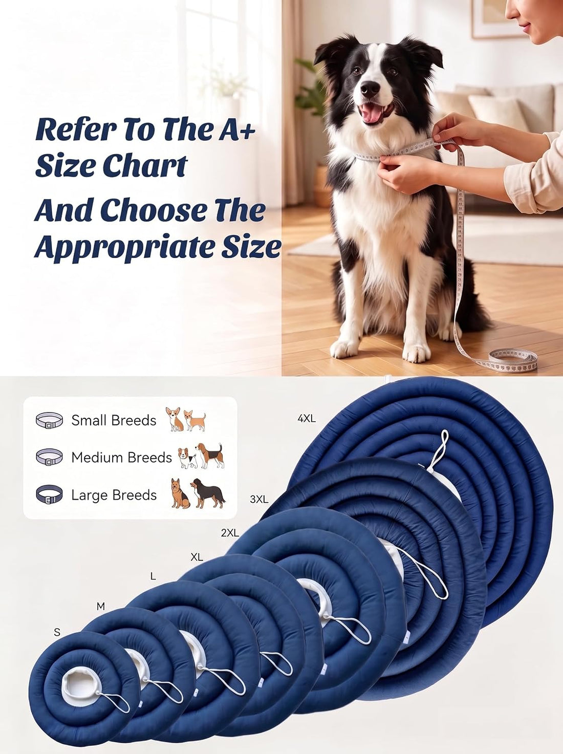 Soft Dog Cones, Recovery Dog Donut Collar After Surgery- Cone