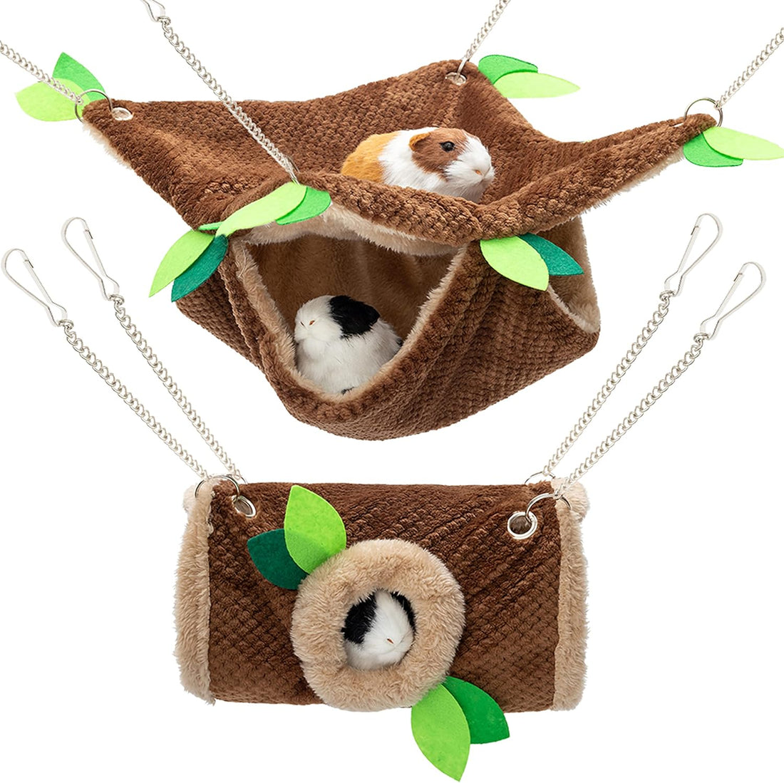 Guinea Pig Hideout, Hammock & Tunnel, Washable Cage Accessories