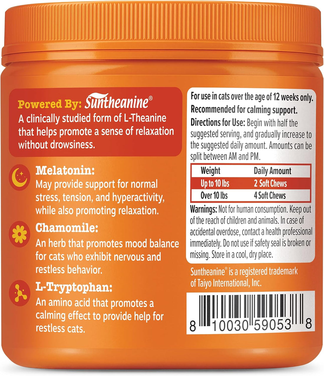 Zesty Paws Cat Calming Bites - Ashwagandha, Bacon, 60 Ct