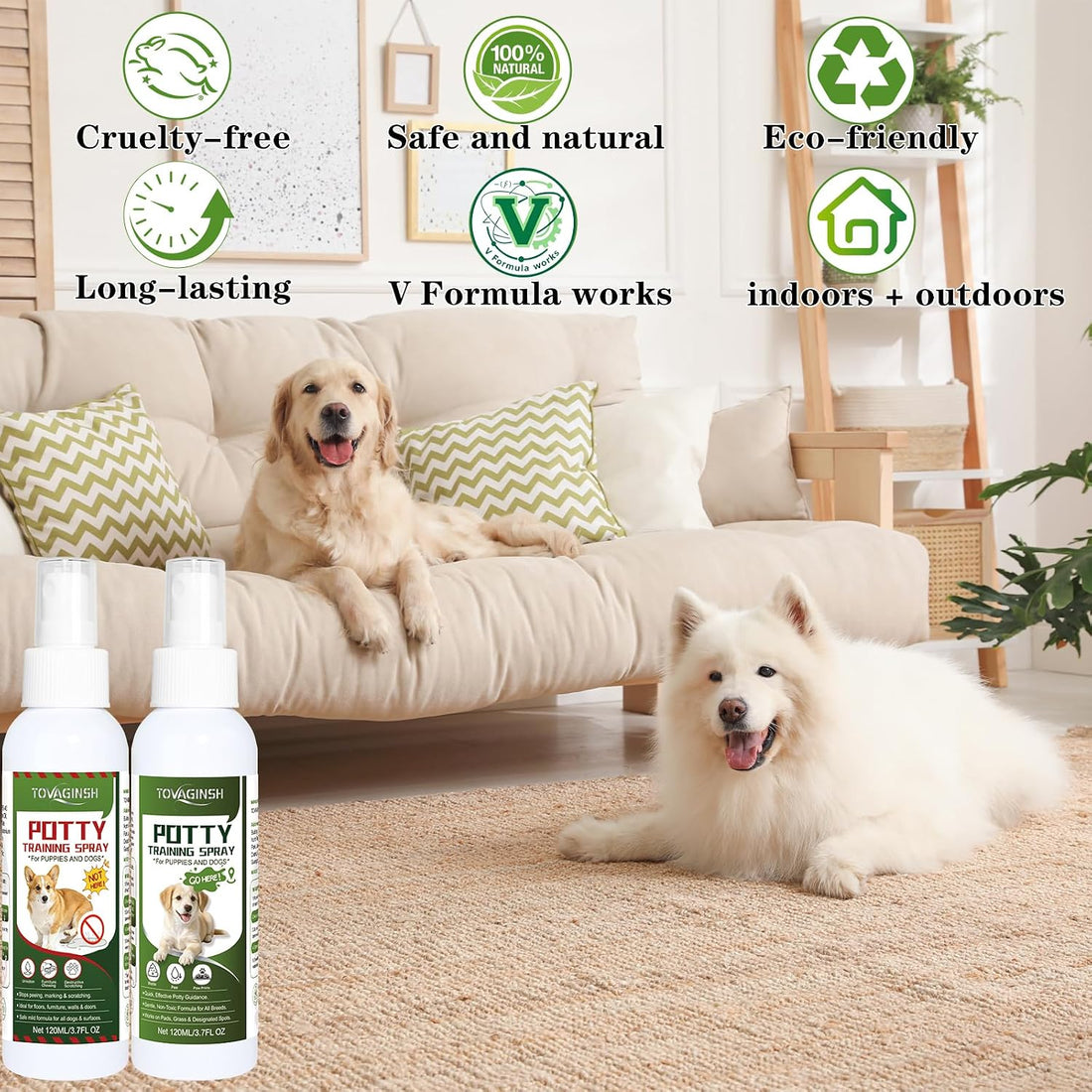 2Pack Potty Training Spray for Dogs