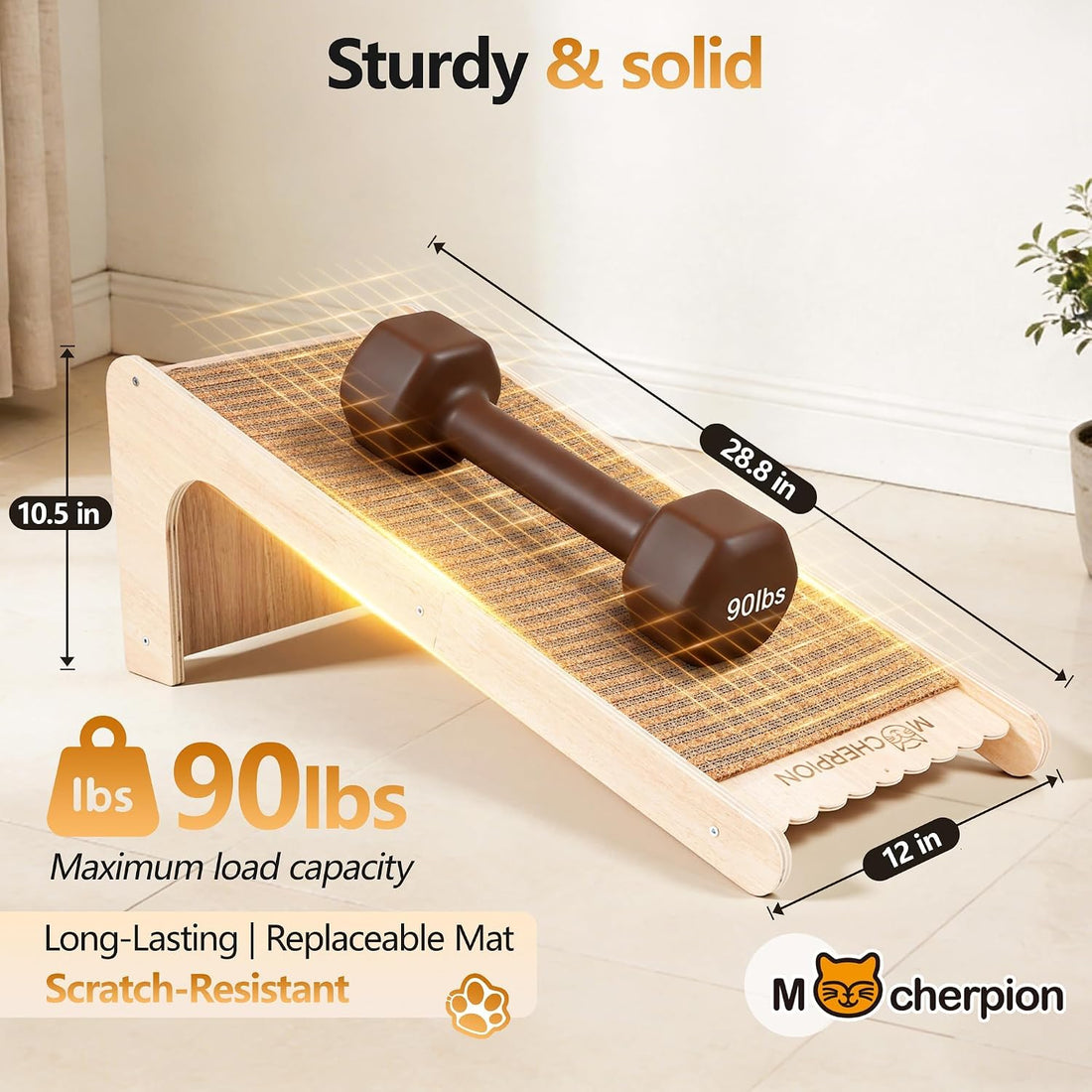 Cork Cat Scratching Cardboard-Cat Scratch Pad for Indoor-Scratcher