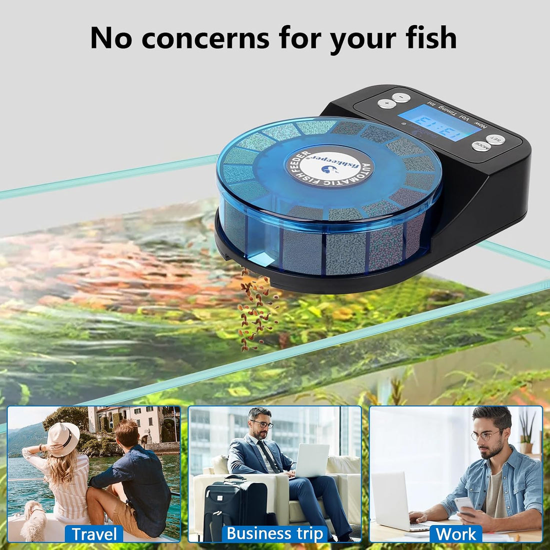 fishkeeper Automatic Fish Feeder for Aquarium
