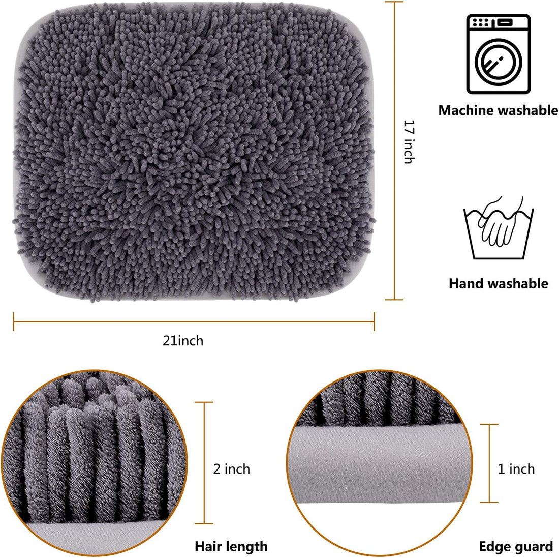 Rundik Snuffle Mat for Dogs, 17'' x 21'' Dog Sniffing Interactive