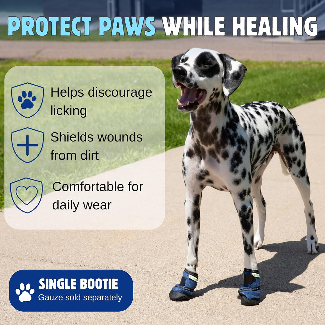 Healers PetCare Medical Dog Boot, Single, No Gauze