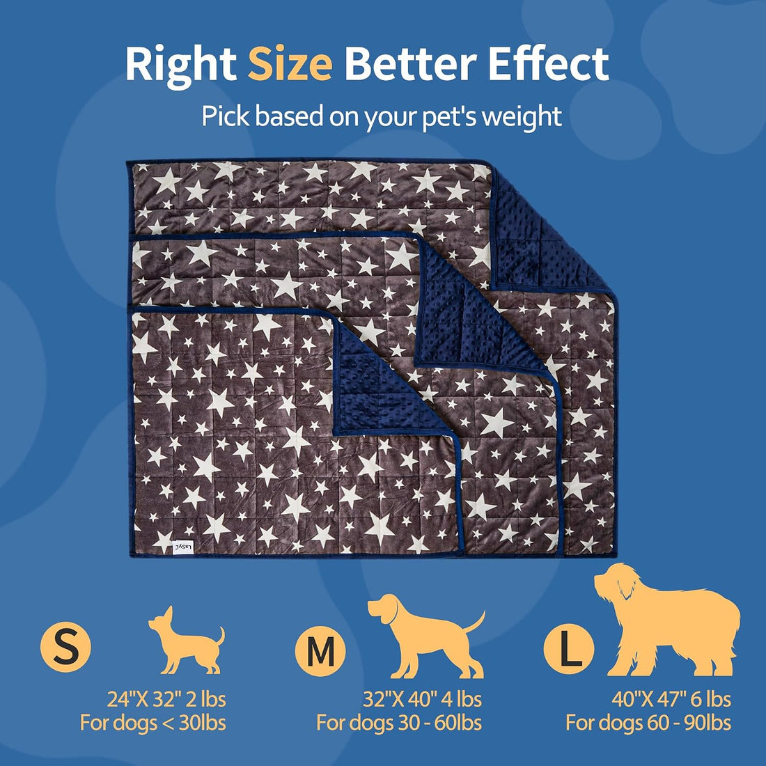 LaSyL Weighted Blanket for Pets | Thunder Blanket for Dogs Anxiety