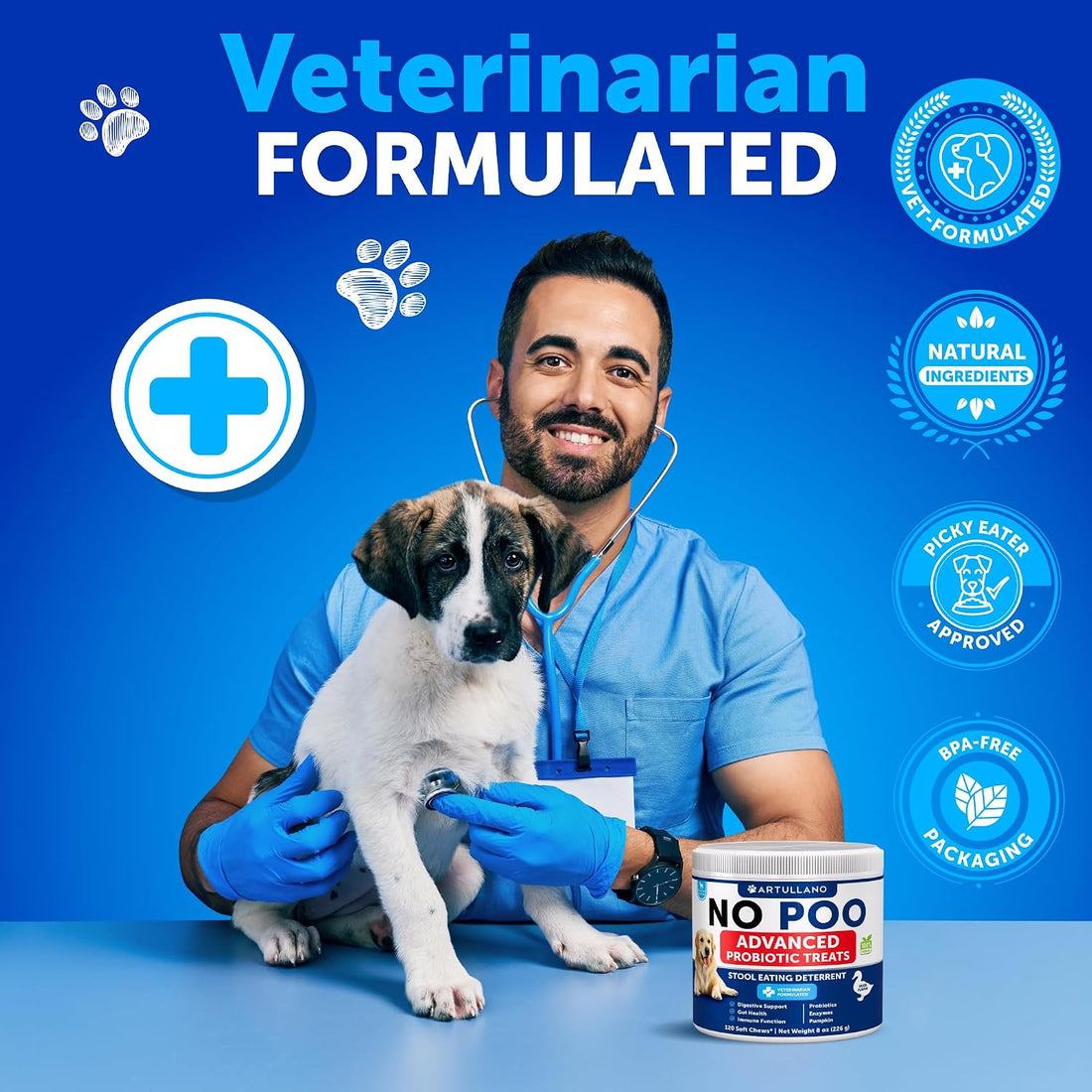 No Poo Chews for Dogs - 120 Bites - Poop Eating Deterrent for Dogs