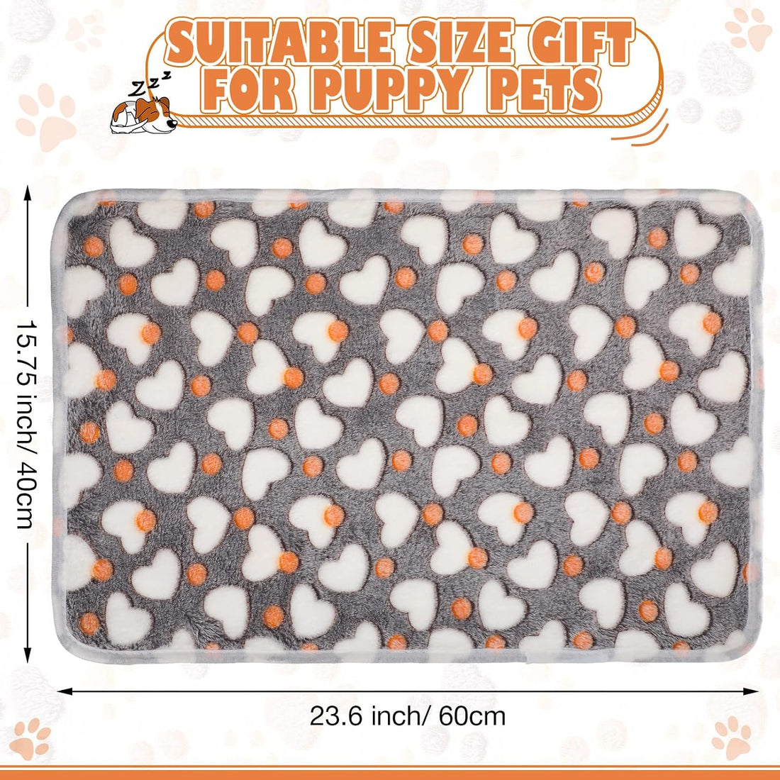 Chumia 18 Pcs Fleece Puppy Blanket for Dog Cat