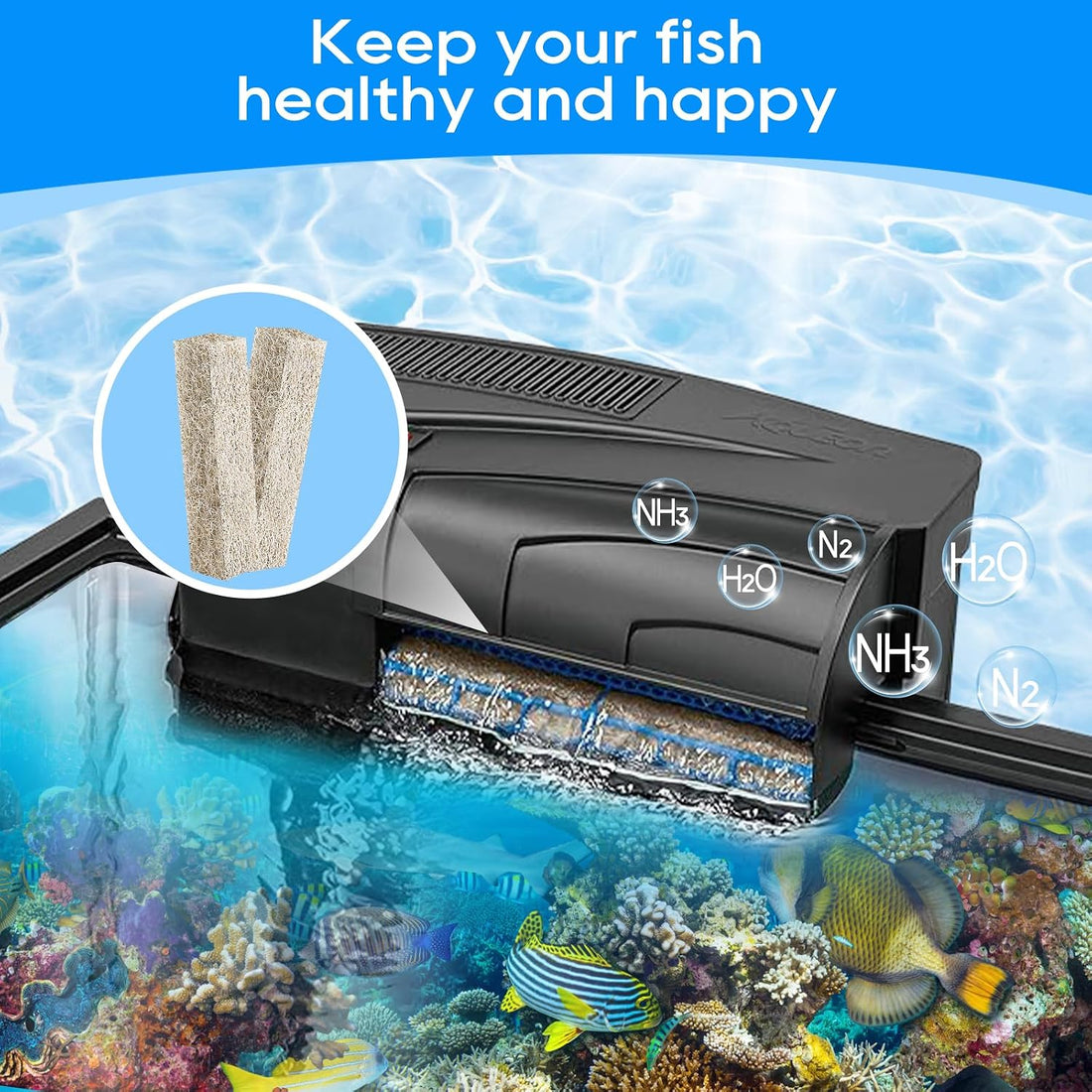 Replacement Filter Cartridges Compatible with Aqueon Quietflow 20 75