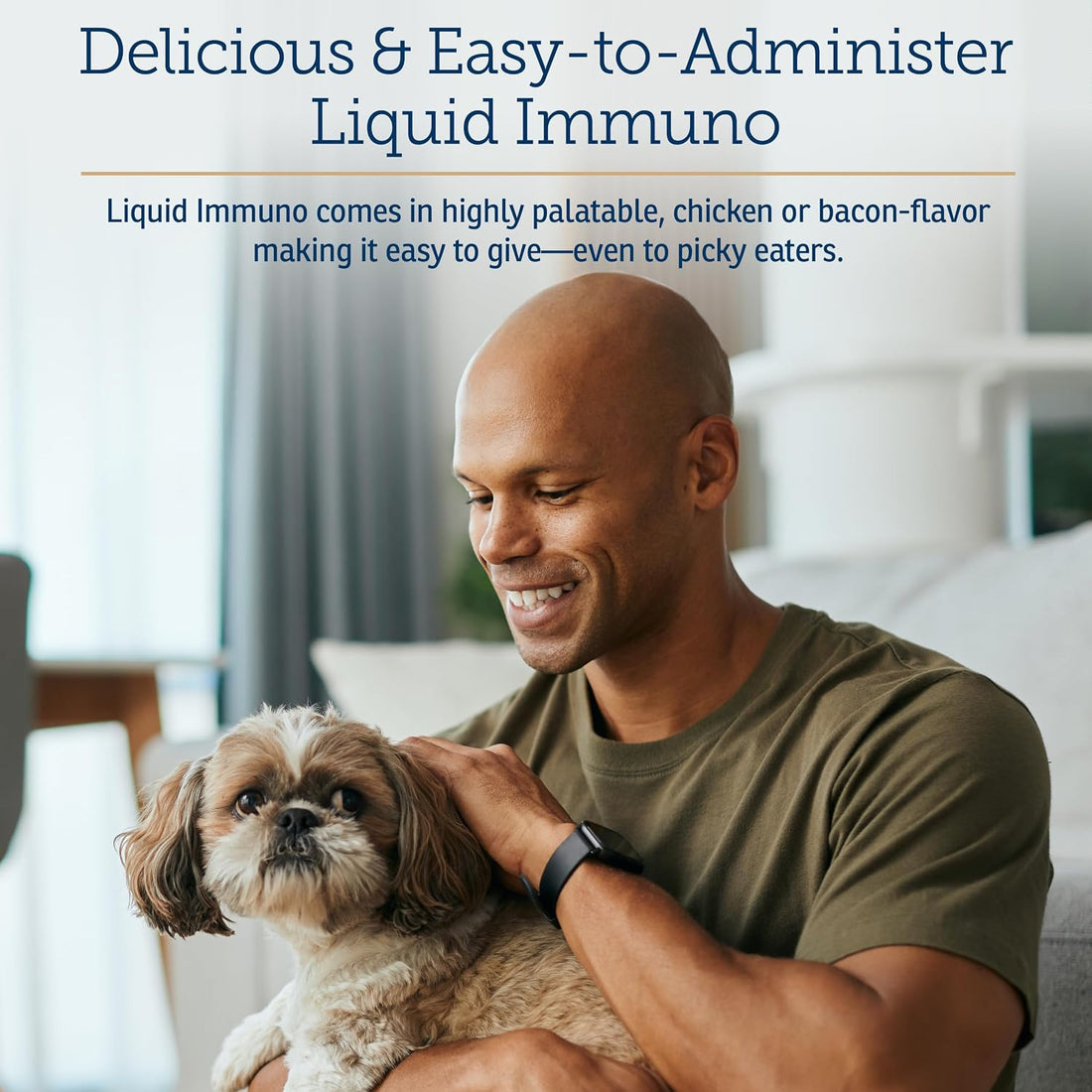 Rx Vitamins Liquid Immuno - Dog & Cat Immune Support - 4 oz, Bacon