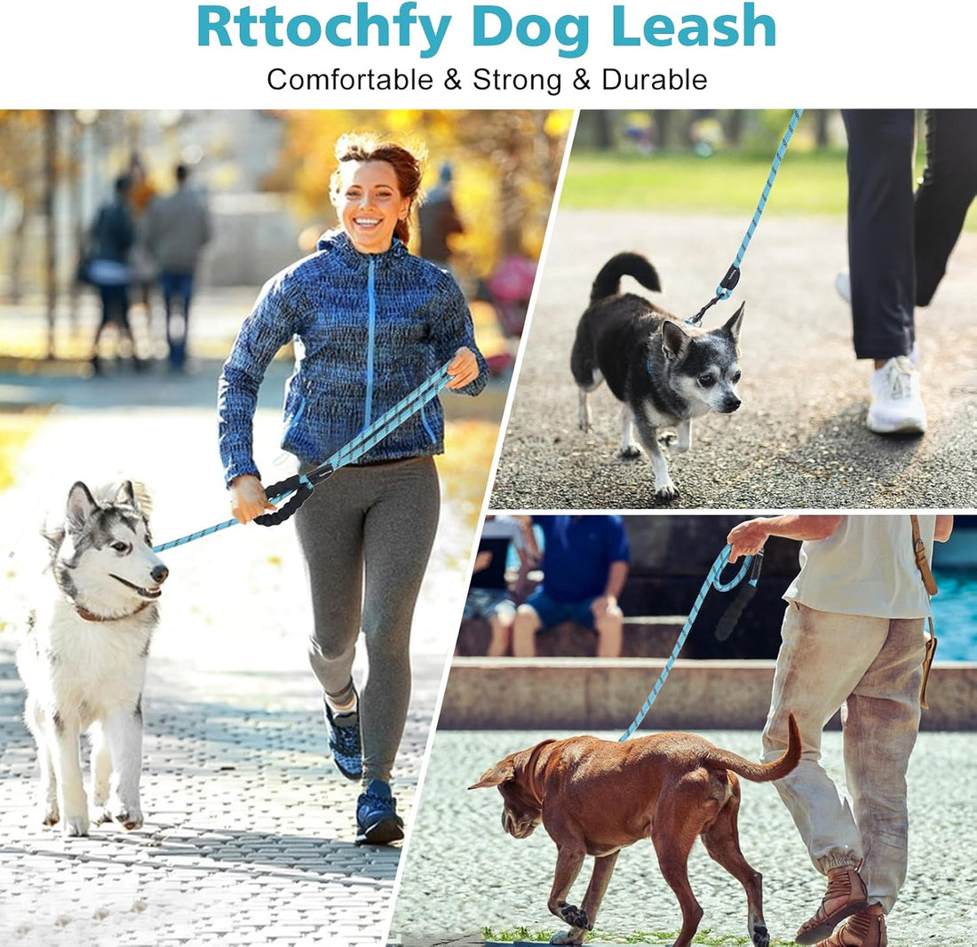 Rttochfy Rope Dog Leash 2/4/5/6/8/10 FT with Comfortable Padded
