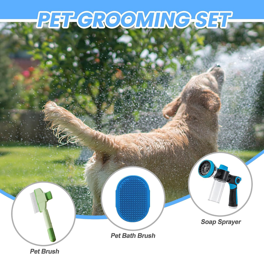 Dog Wash Hose Attachment,Hose Nozzle with Soap Dispenser