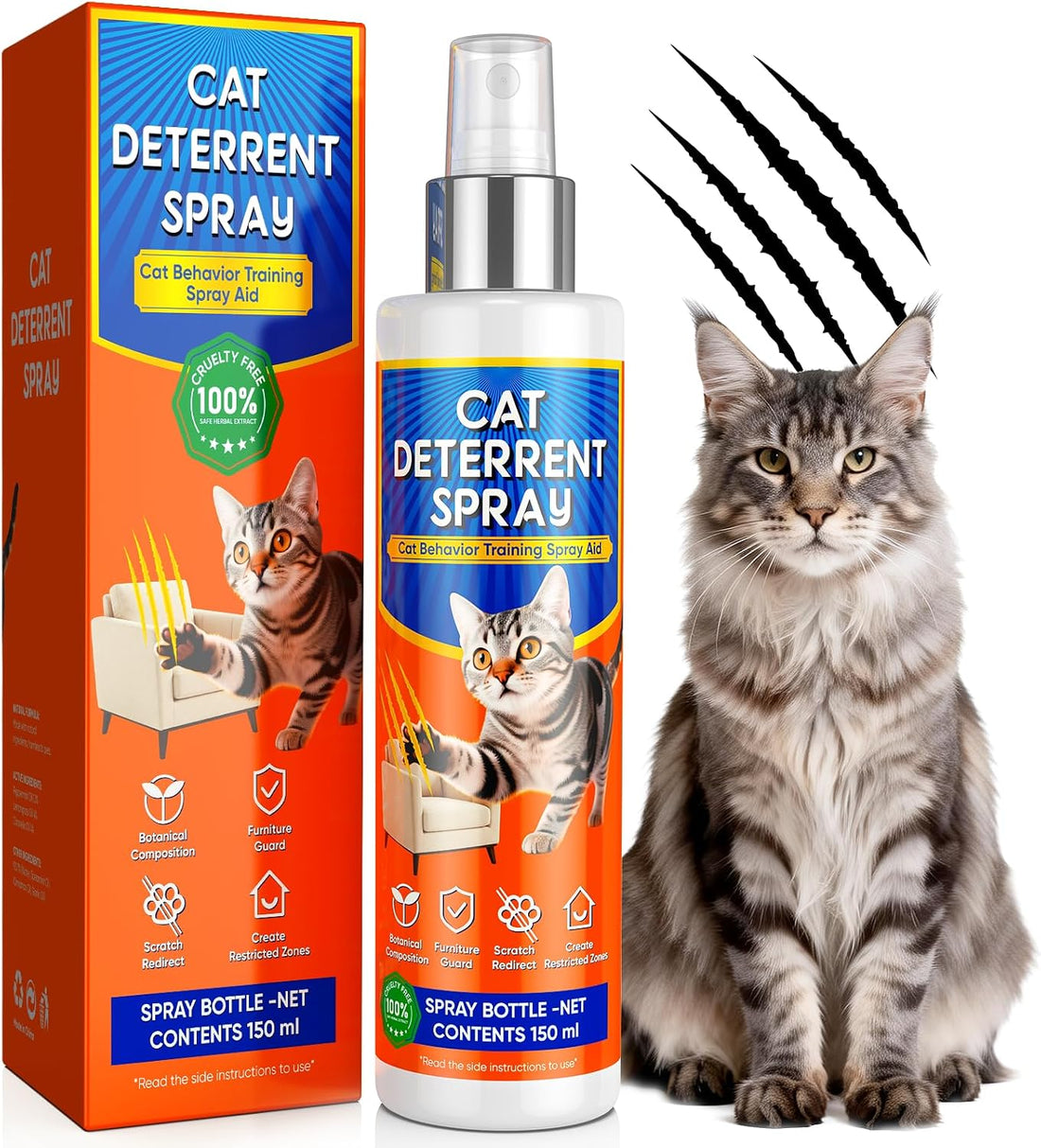 Cat Deterrent Spray for Furniture Protection