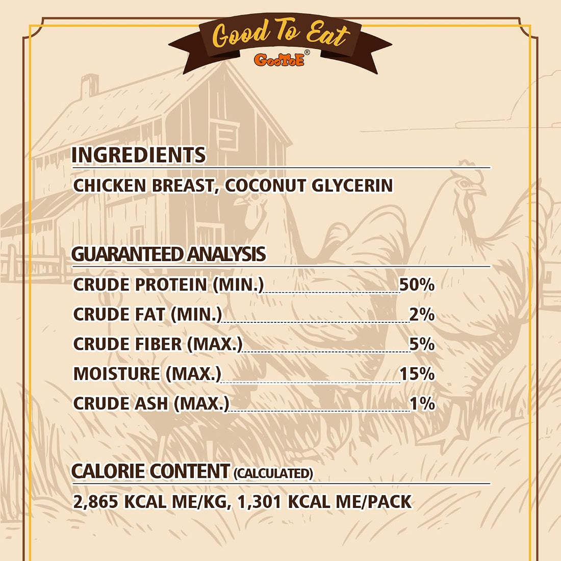 Gootoe Soft Chicken Dog Treats, All-Natural Chicken Breast Strips