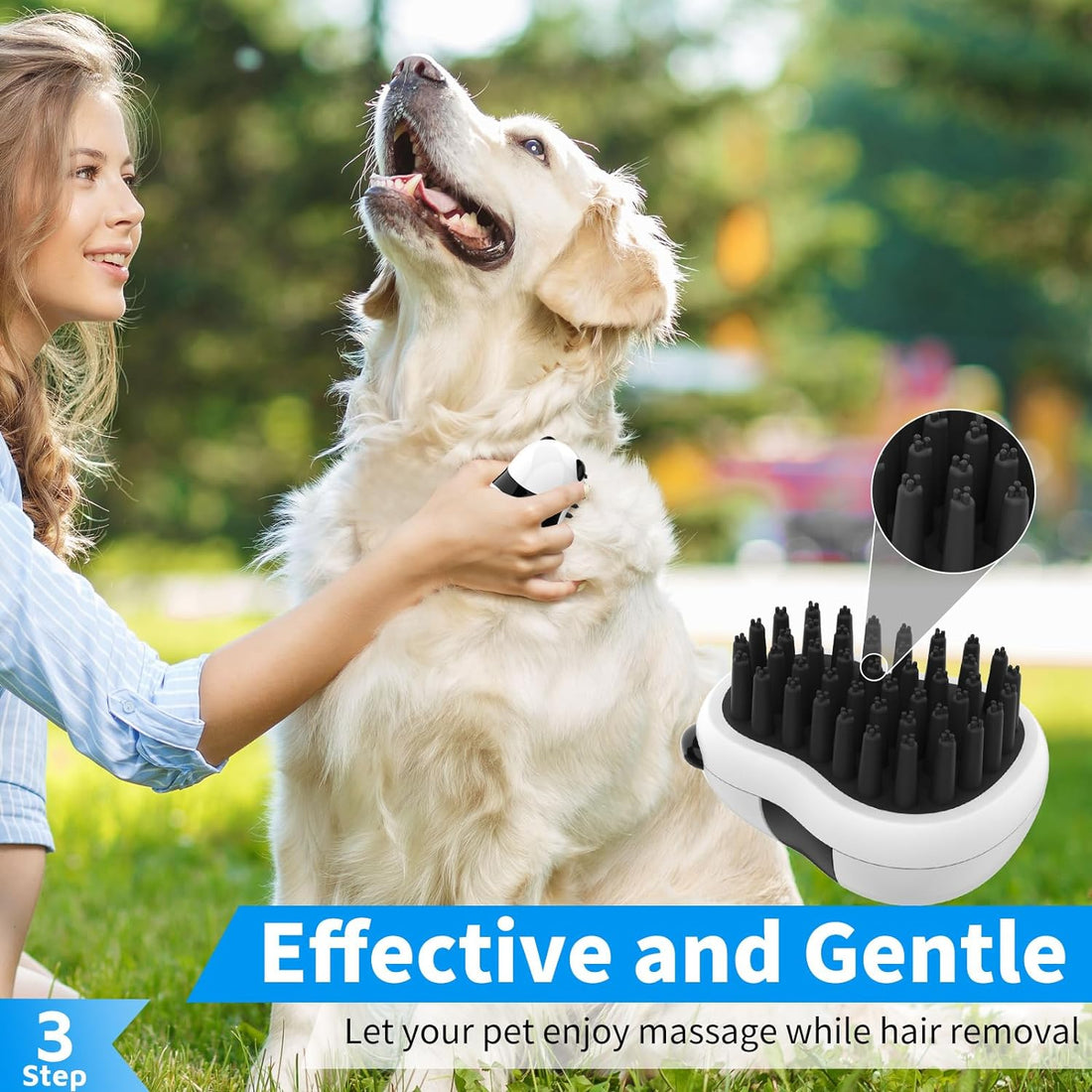 Comotech 3-in-1 Dog Grooming Brush