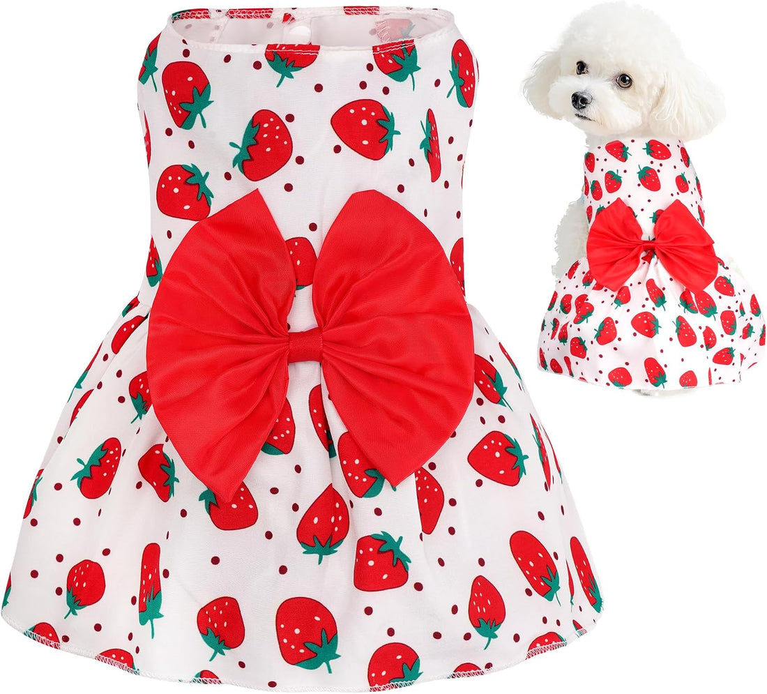 choyaxo Floral Dog Dress Cute Dog Skirt Pet Dress Summer Pet Clothes