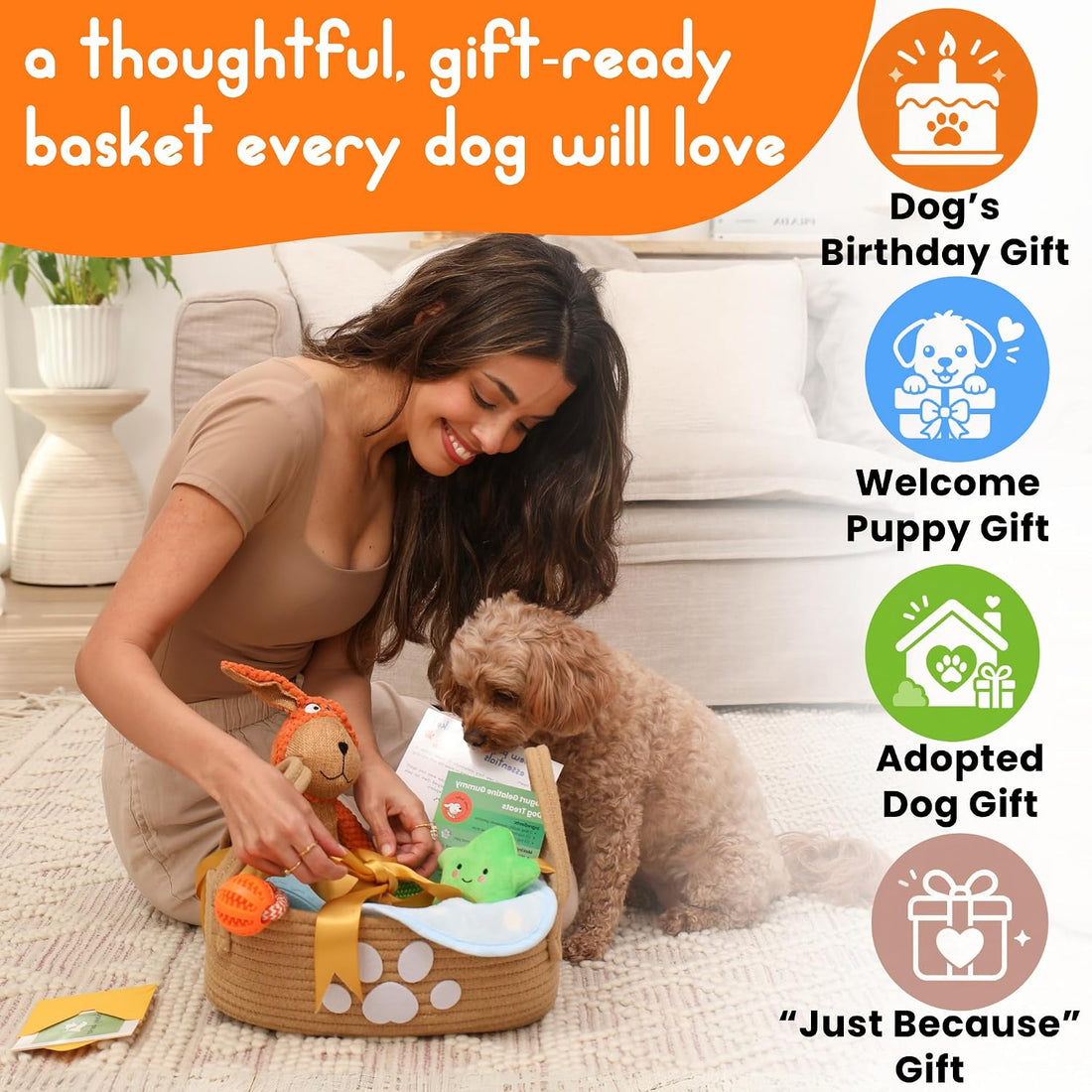 Premium Puppy Starter Kit - New Puppy Gift Basket with Essentials