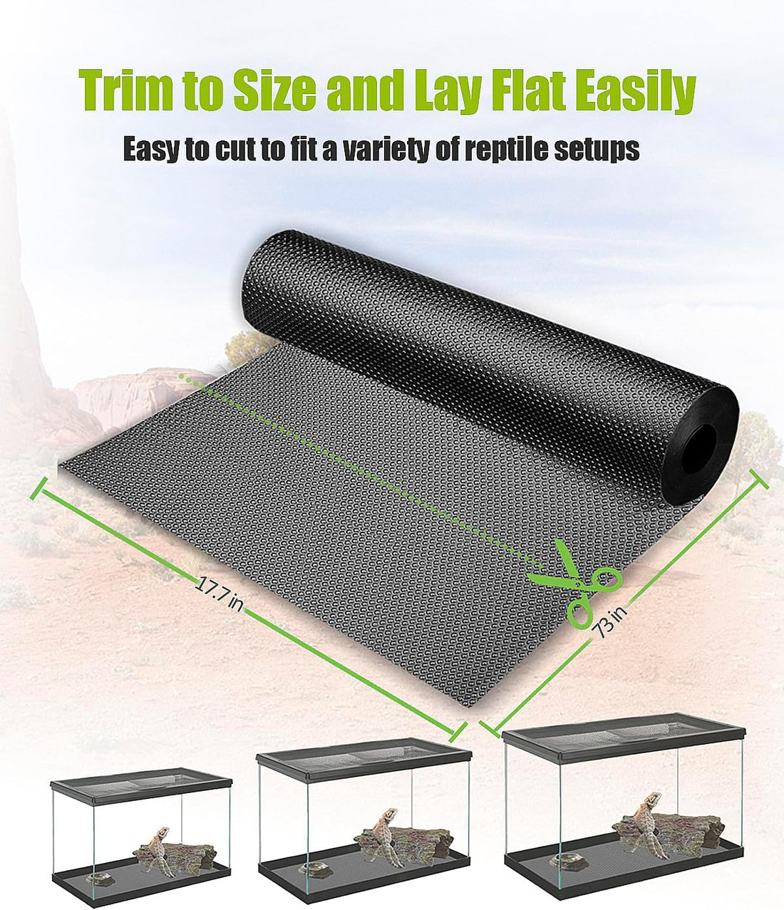 Bearded Dragon Tank Accessories, Reptile Substrate Floor