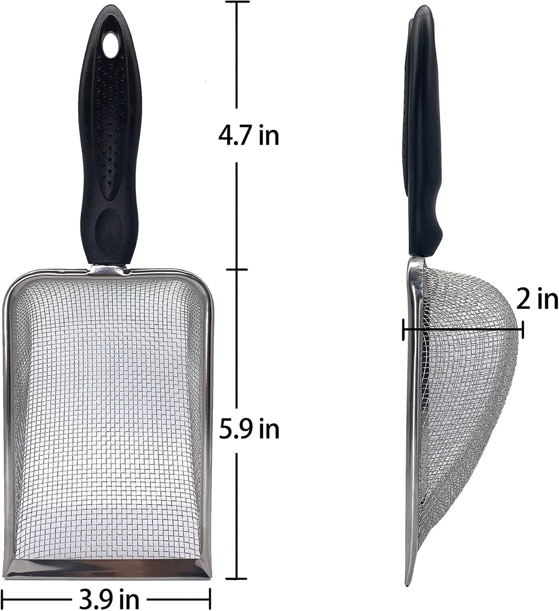 Falltail Stainless Steel Reptile Sand Substrate Scoop Shovel Sifter