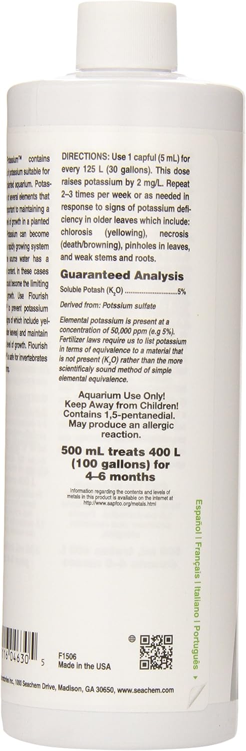 Seachem Flourish Potassium 500 mL / 17 fl. oz.