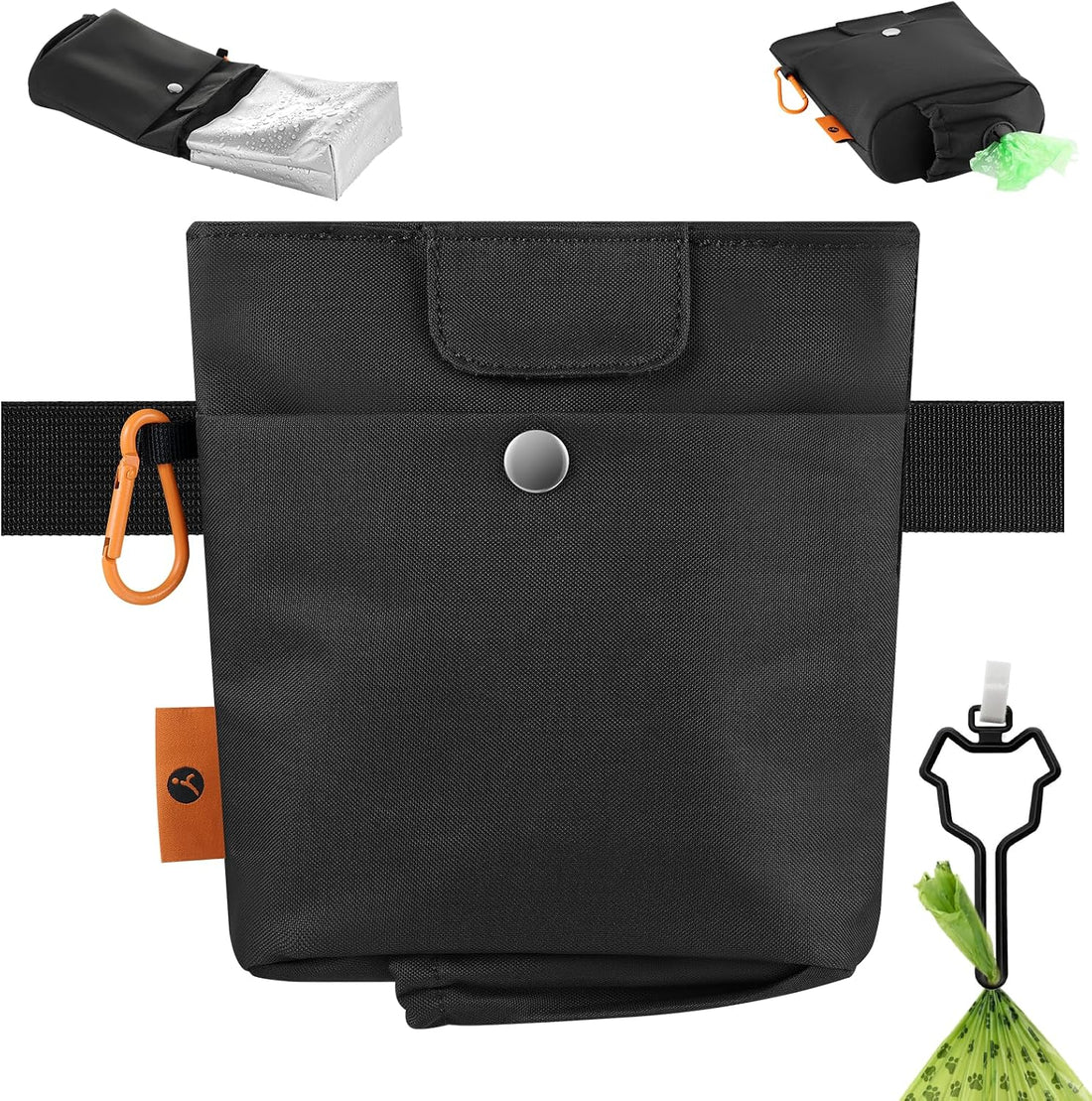 FOREGOER Dog Treat Pouch with Washable Lining