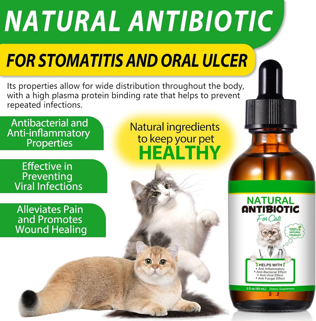 Natural Antibiotic for Cats - Broad Spectrum Herbal Remedy
