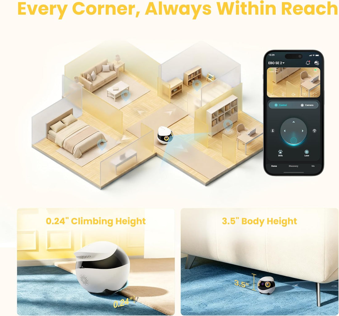 Enabot Mobile Pet Camera EBO SE 2 FamilyBot