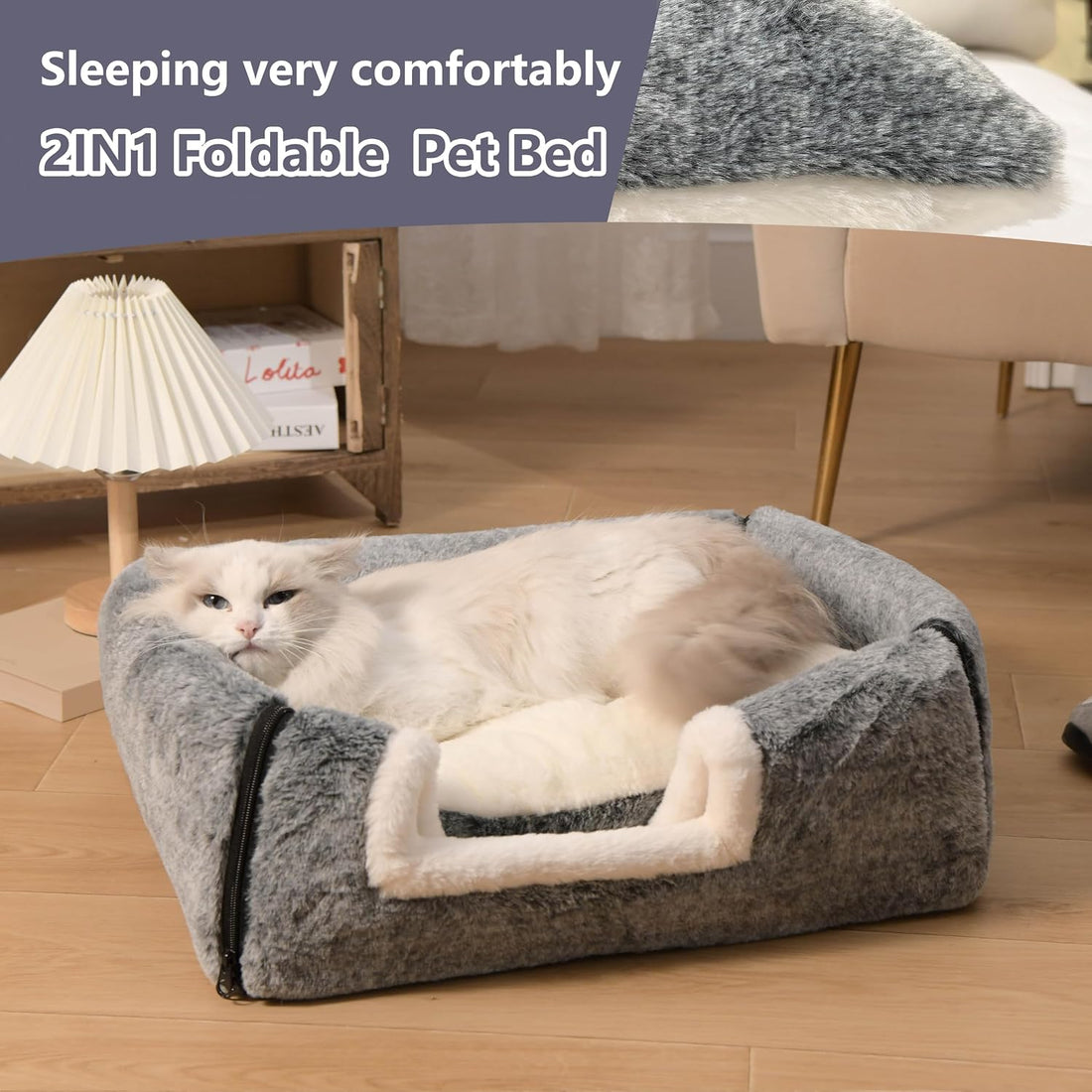 cat Bed cave-cat beds for Indoor Cats,Soft and Comfortable Cute cat