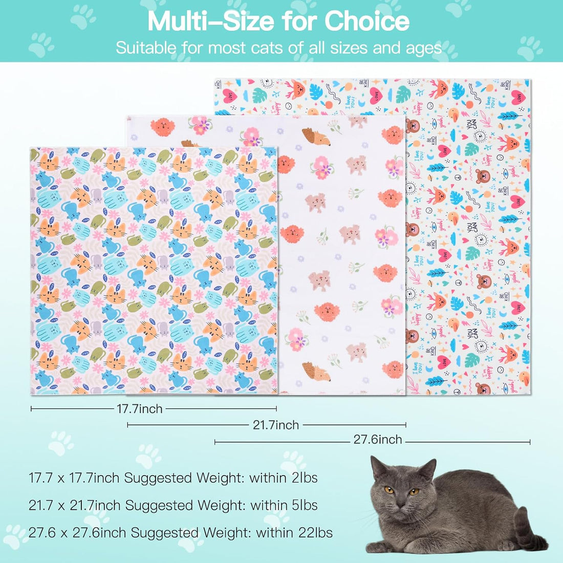 27.6" Cat Grooming Wrap, Cat Wrap for Cutting Nails