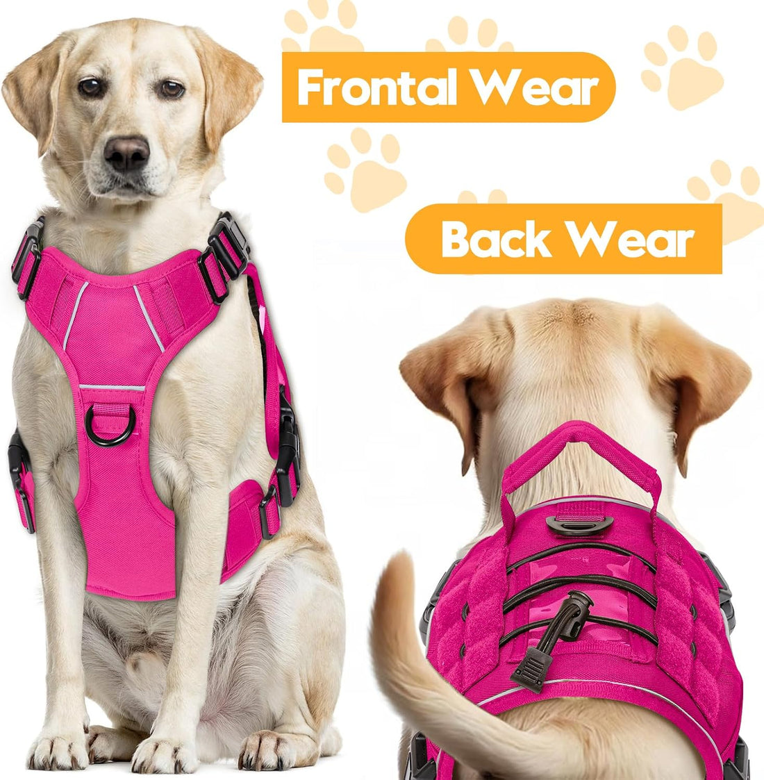 Heavy-Duty Tactical Dog Harness for Large Dogs