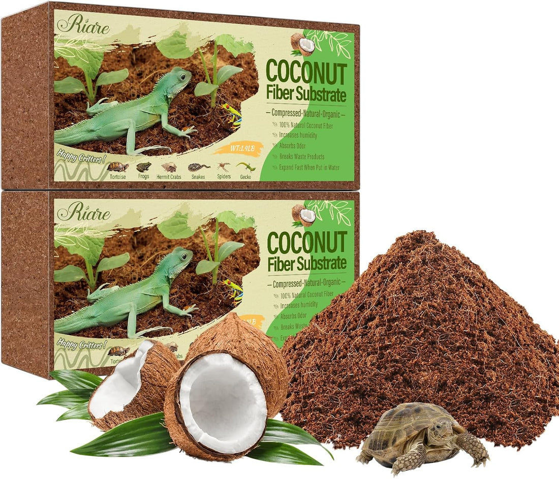 Riare 2 Pack Natural Coconut Fiber Substrate