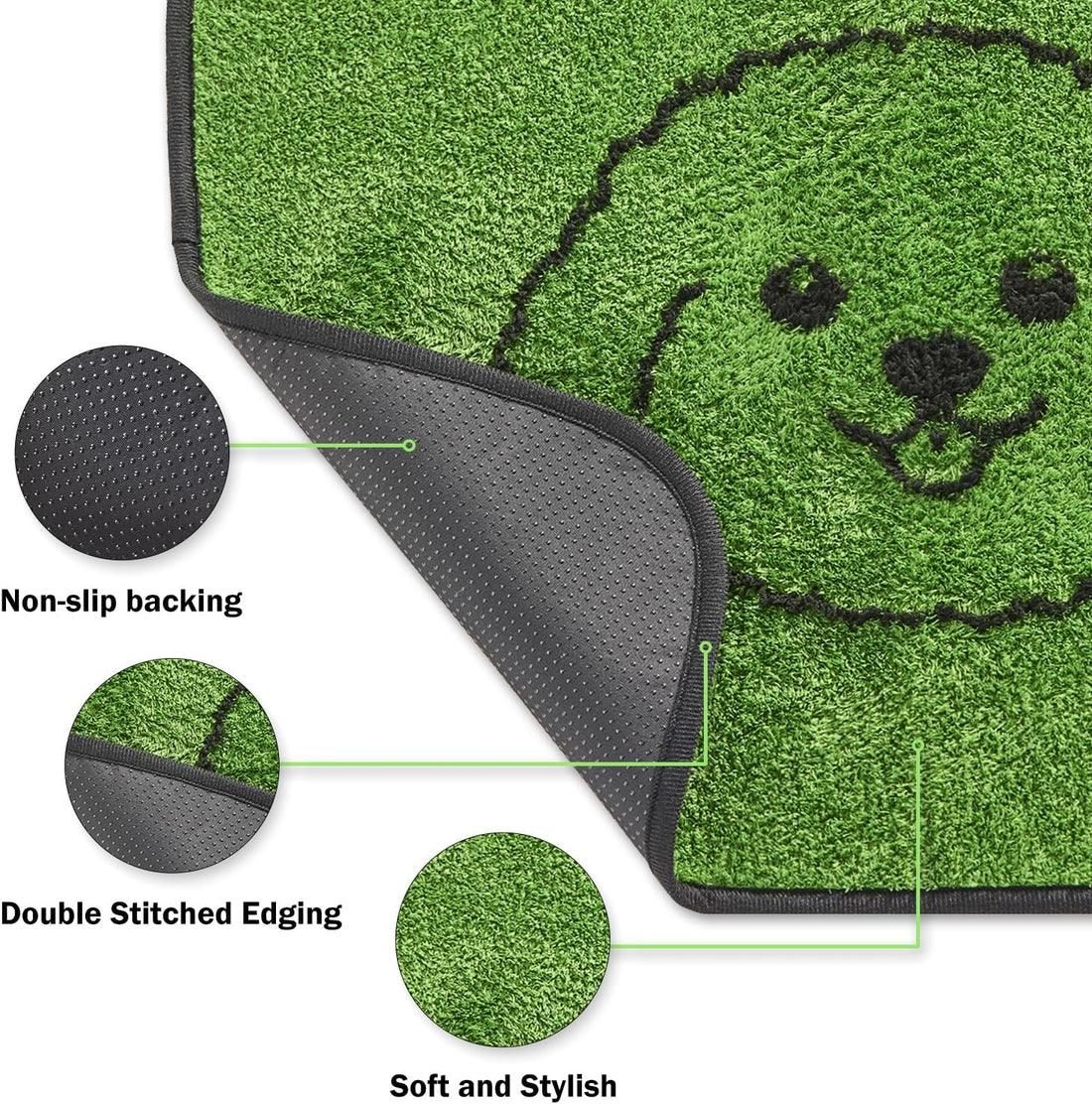Qeils Reusable Puppy Pads, Washable Pee Pads for Dogs 2 Pack Durable