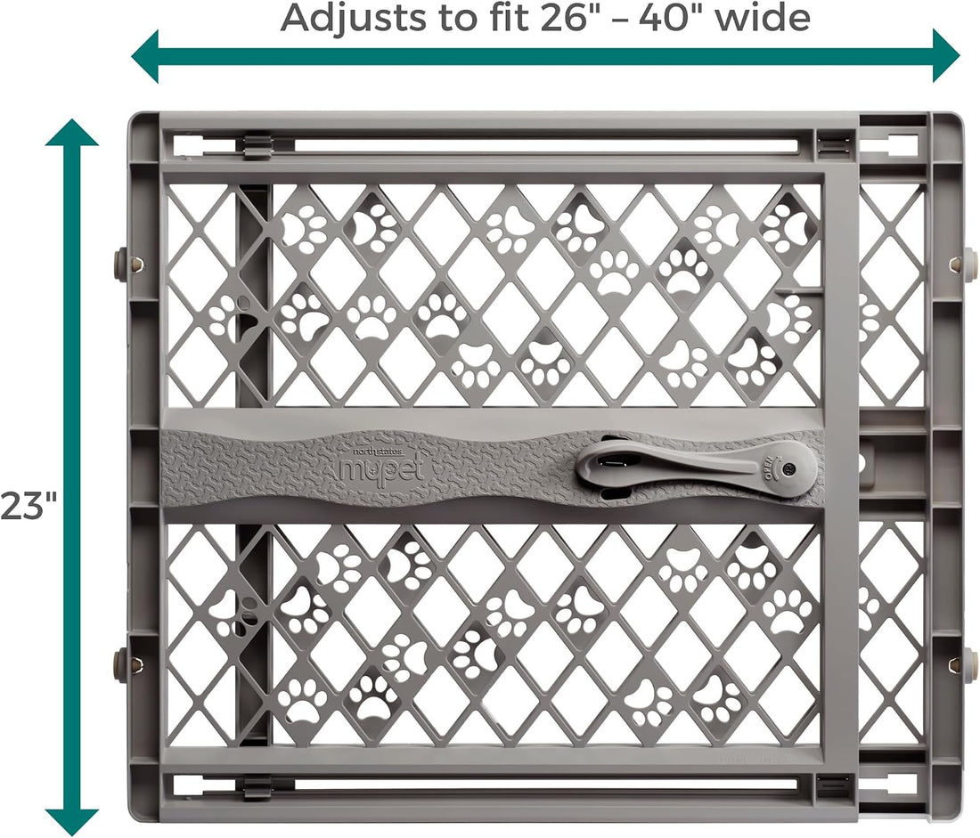 MYPET Paws Portable Pet Gate: 26-40" Wide Expandable