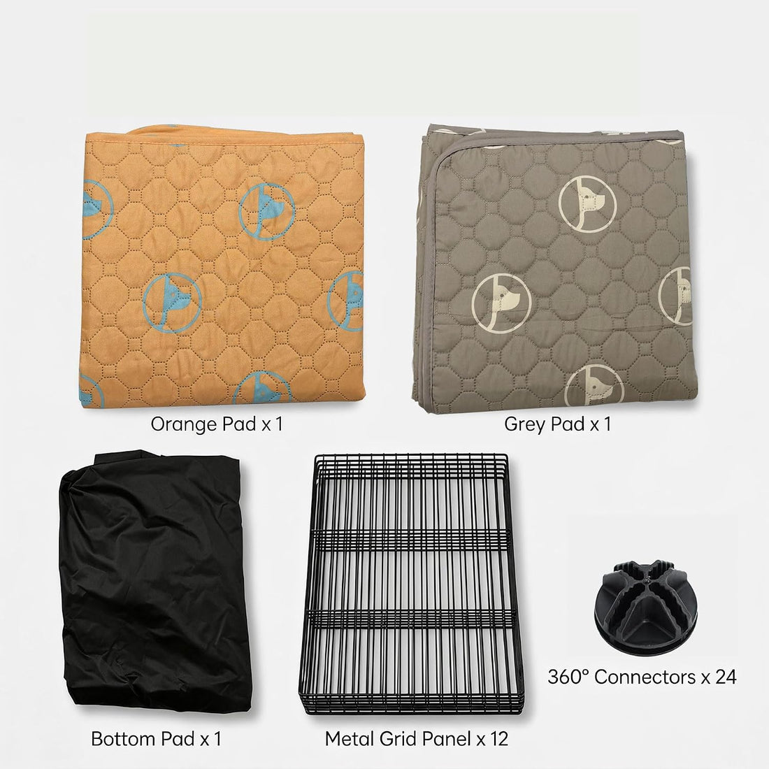 PJYuCien Small Animal Playpen with Waterproof Bottom and 2 Washable