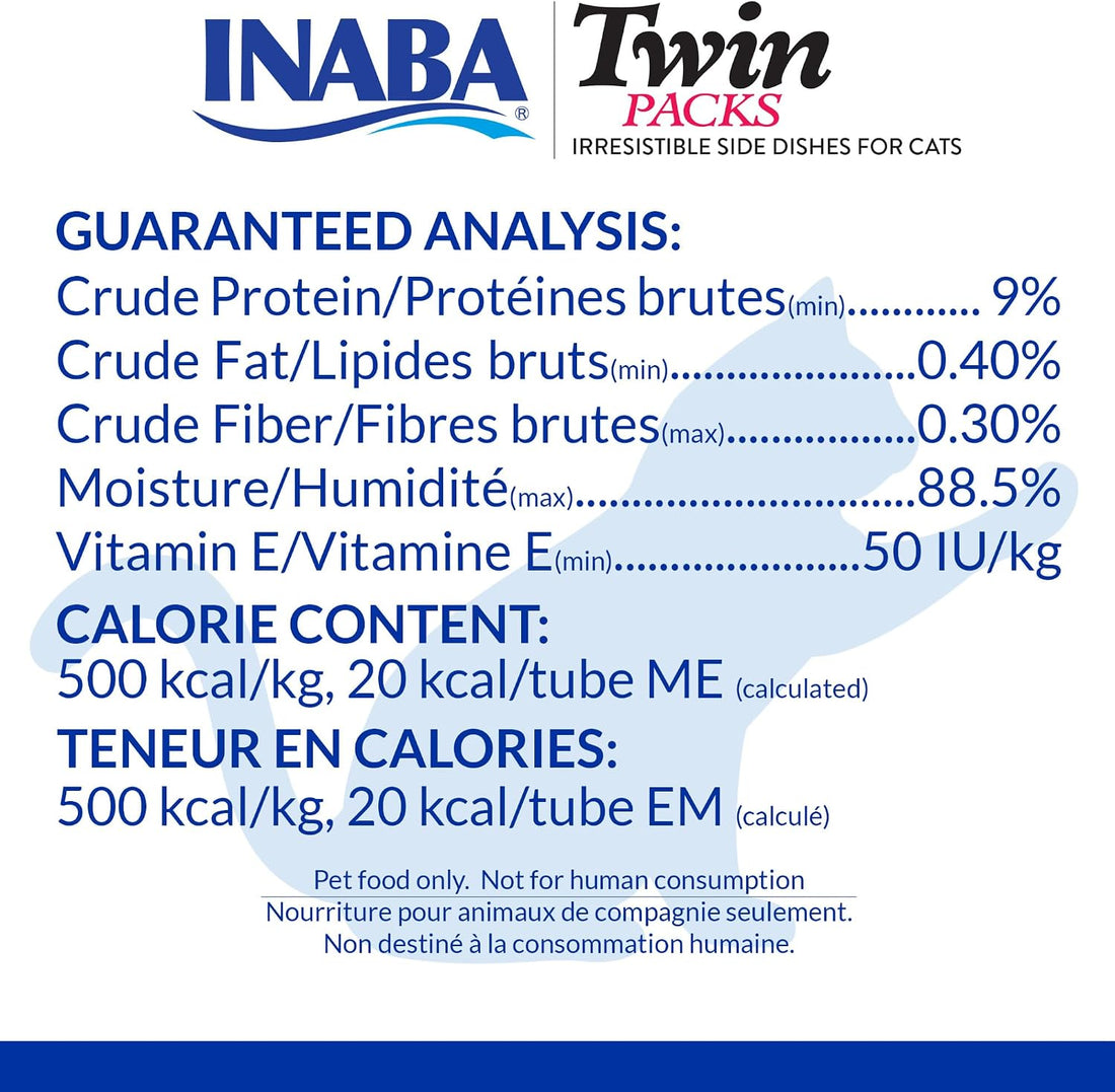 INABA Twin Packs for Cats, Side Dish/Topper Pouch