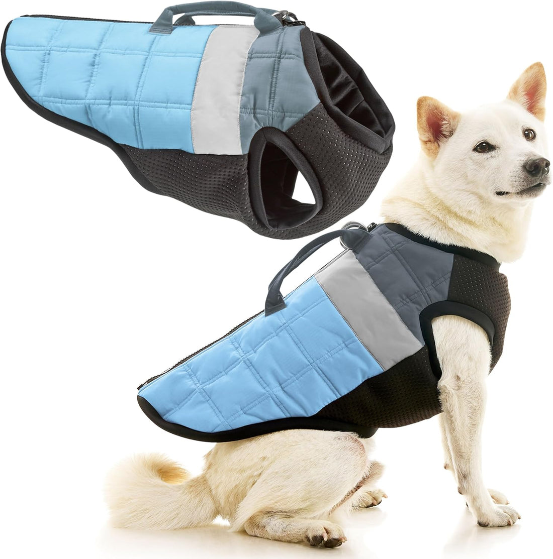 Gooby Padded Vest Dog Jacket, Solid Red