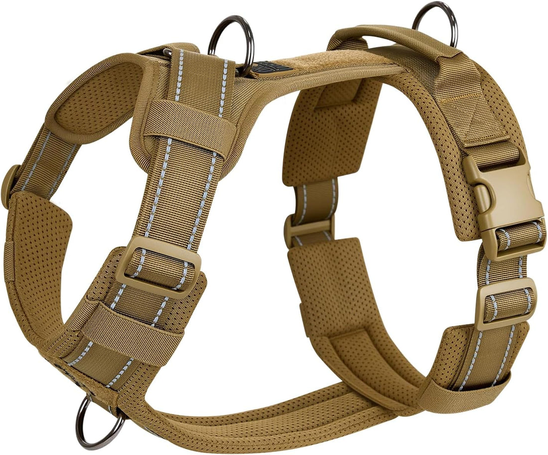 OneTigris Dog Harness No Pull Adjustable Tactical Harness with Soft