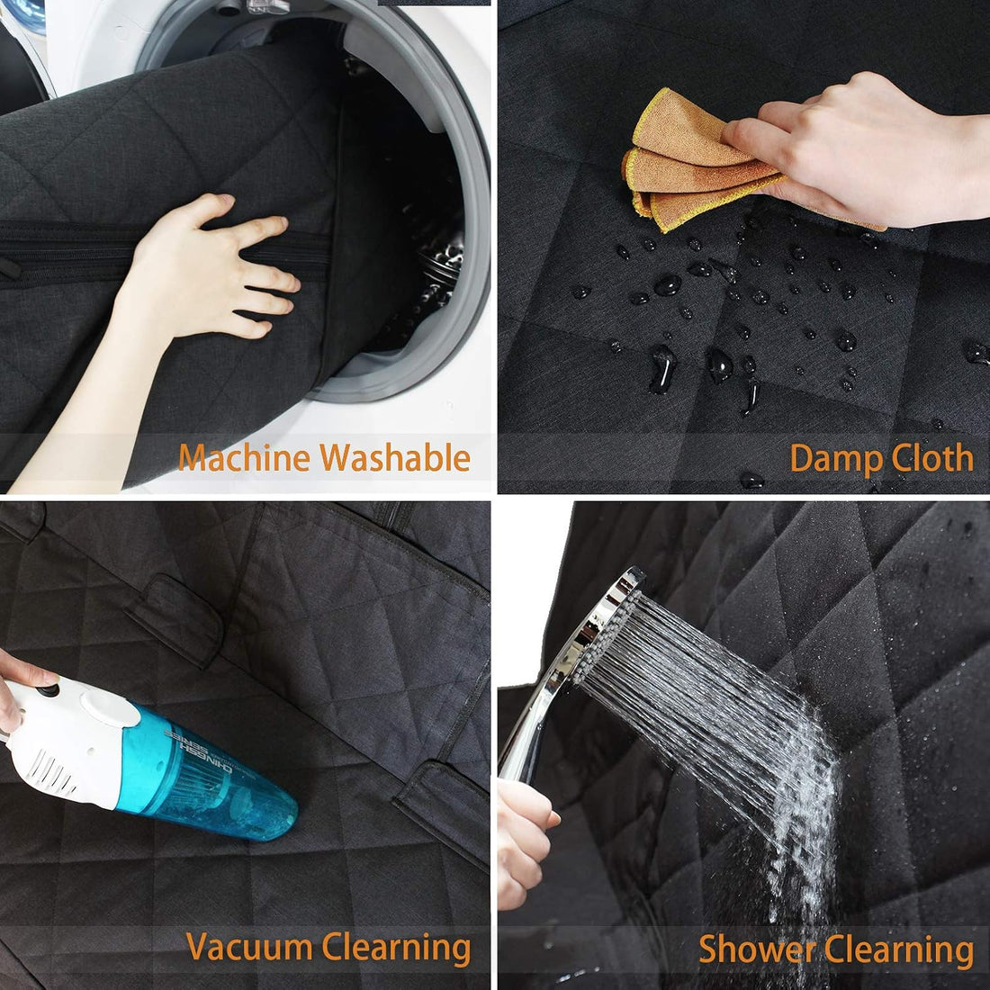 petalage Bench Dog Car Seat Cover for Back Seat Waterproof Seat