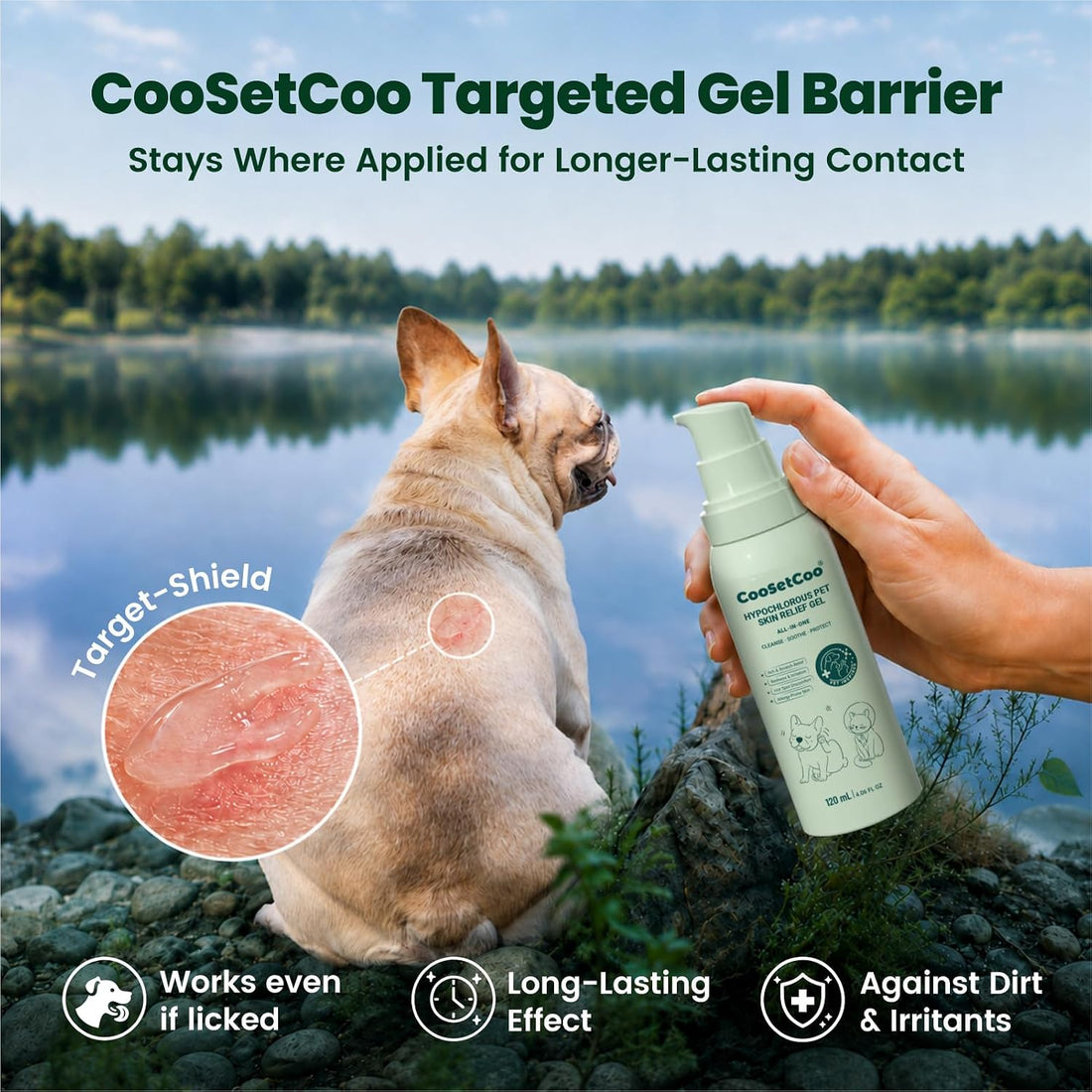 Skin Relief Gel for Dogs & Cats - Hot Spot, Wound, Skin Irritation