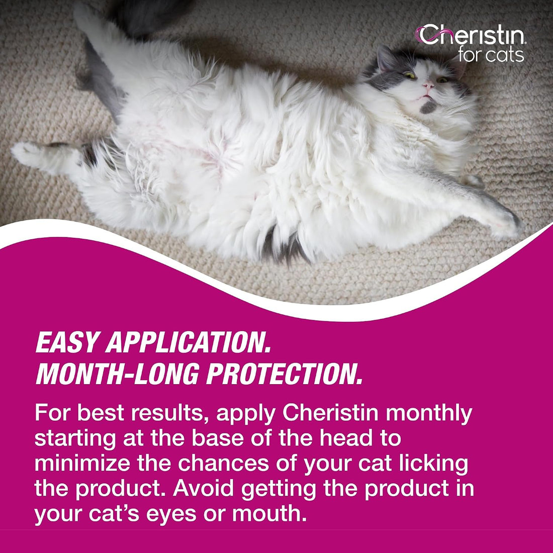 Cheristin Flea Treatment & Prevention for Cats Over, 6ct