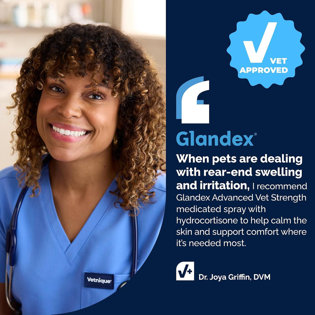 Vetnique Glandex Medicated Dog Butt Wipes or Spray for Dog Scooting