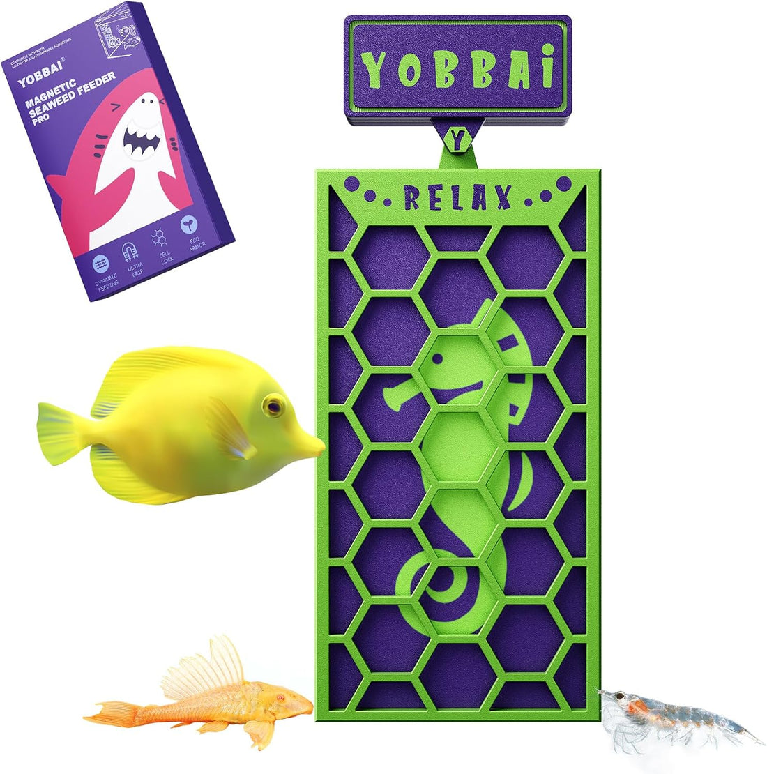 YOBBAI Magnetic Seaweed Feeder, Swinging Motion Nori Feeder