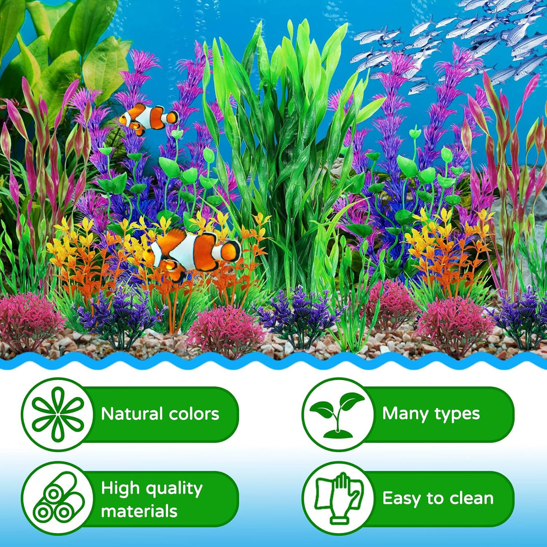QUOZUO Fish Tank Decorations Plants