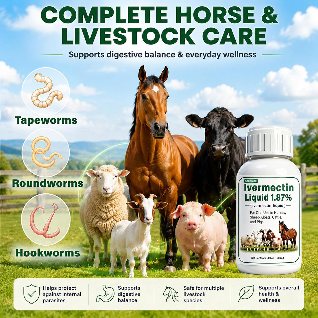 Iver-mectin for Horse, Maintain General Well-Being & Vitality