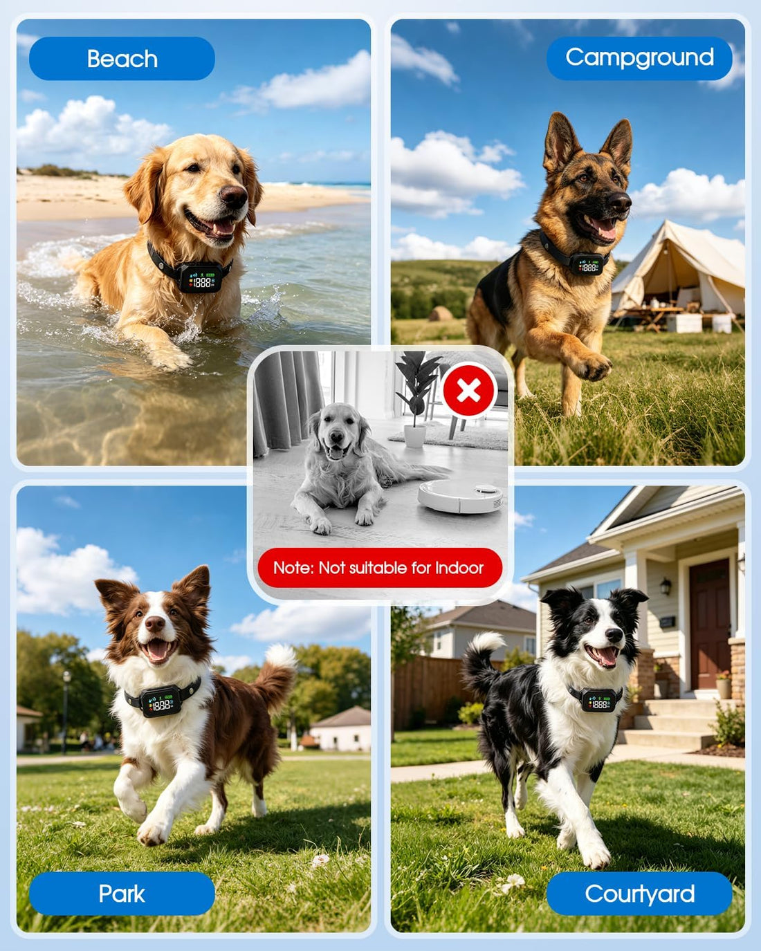 GPS Wireless Dog Fence System for Dogs 18+ lbs, 33–1999 Yard Range