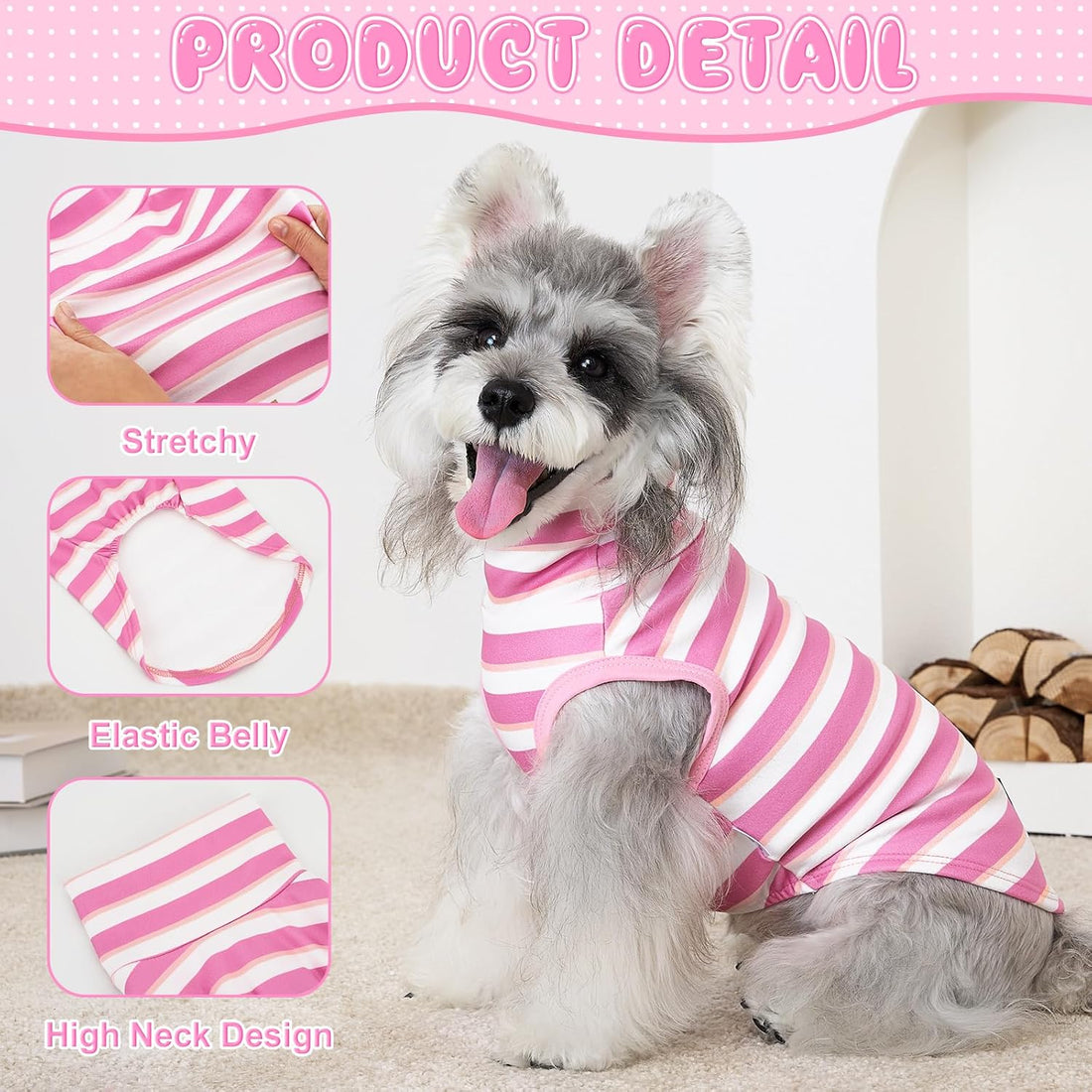 XPUDAC 4 Pack Dog Sweaters Turtleneck Dog Clothes for Small Medium