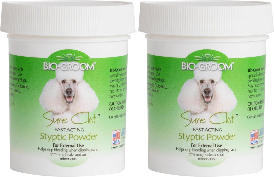 Bio-groom Sure Clot Styptic Powder for Dogs - Stops Bleeding Nails