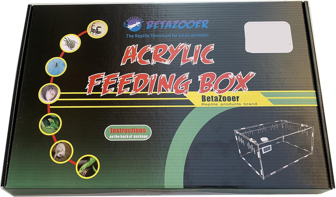 BETAZOOER Large Acrylic Reptile Terrarium Breeding Tank