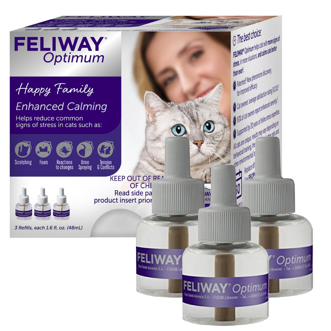 FELIWAY Optimum Cat Calming Diffuser Refill