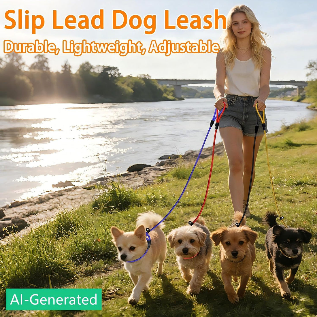 FOVRLZSE 11-Pack Dog Leashes, 4.6FT, 10mm Braided Nylon